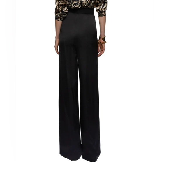 ESCADA WIDE LEG SILK TROUSERS PANTS SIDE ZIP SIZE 38(6) - Picture 1 of 11